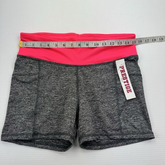 Prestige Edge Athletic Shorts Gray Pink Womens Size Large Pockets - Picture 5 of 6